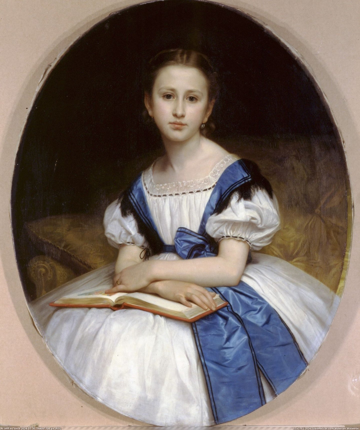 (1863) Portrait De Mlle Brissac - William Adolphe Bouguereau (in William Adolphe Bouguereau paintings (1825-1905))