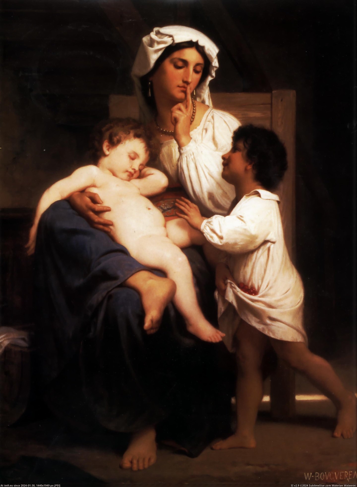 #Art #Painting #Bouguereau #Adolphe #Paintings #William (1864) Le Sommeil - William Adolphe Bouguereau Pic. (Bild von album William Adolphe Bouguereau paintings (1825-1905)))