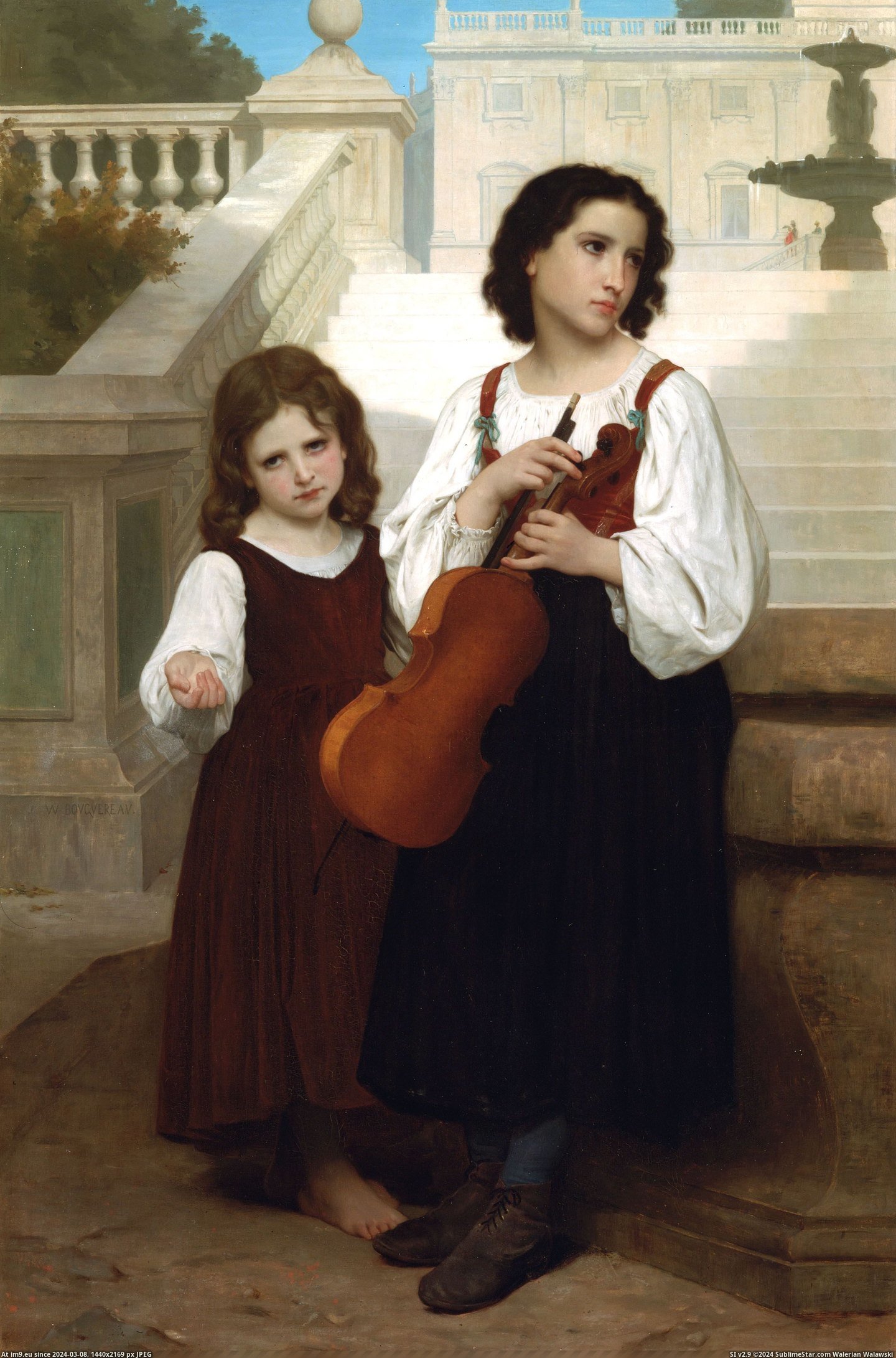(1867) Loin Du Pays - William Adolphe Bouguereau (in William Adolphe Bouguereau paintings (1825-1905))