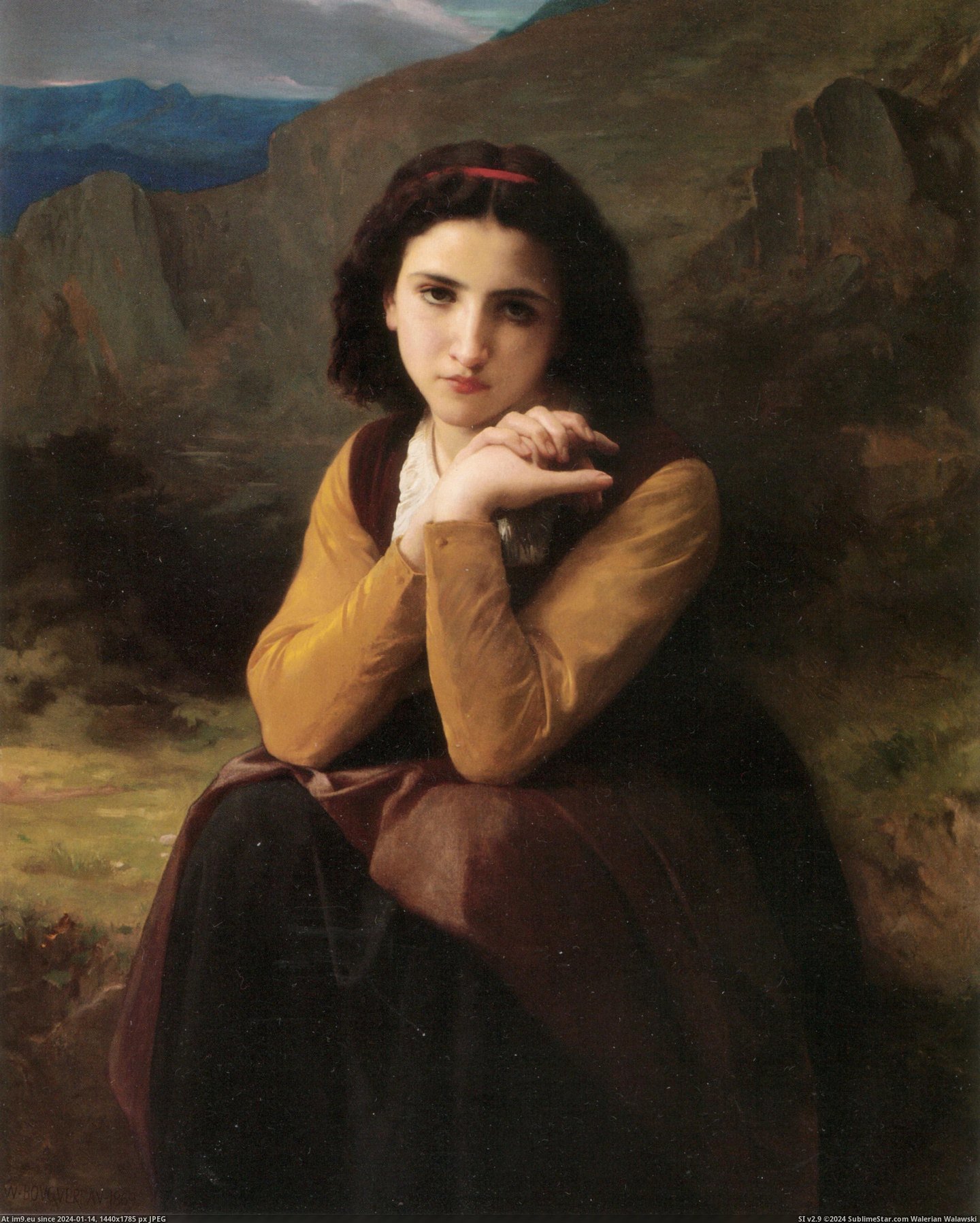 #Art #Painting #Bouguereau #Adolphe #Paintings #William (1869) Mignon - William Adolphe Bouguereau Pic. (Obraz z album William Adolphe Bouguereau paintings (1825-1905)))