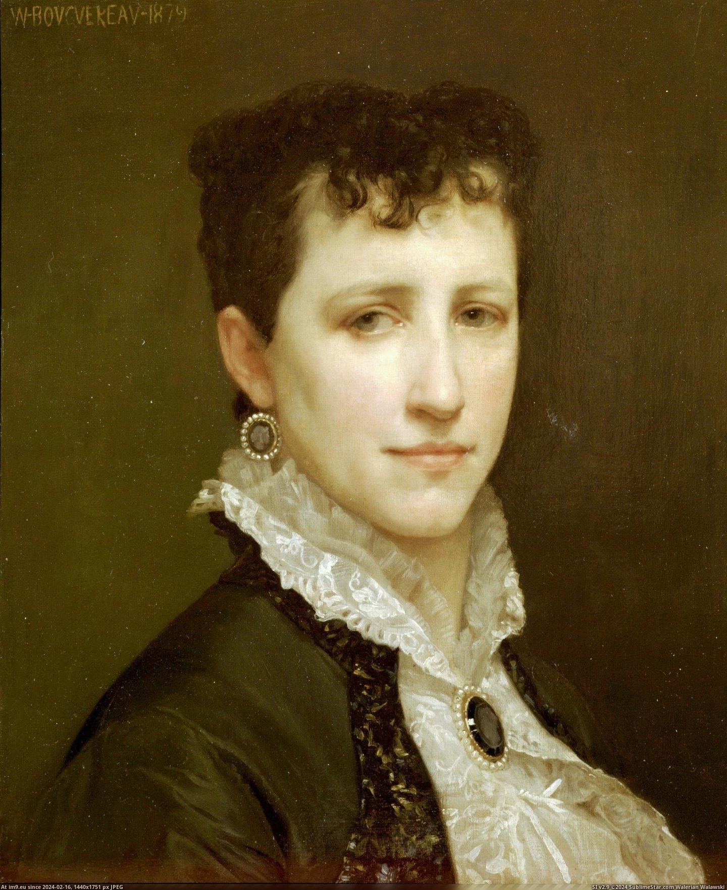 (1879) Portrait De Mademoiselle Elizabeth Gardner - William Adolphe Bouguereau (in William Adolphe Bouguereau paintings (1825-1905))