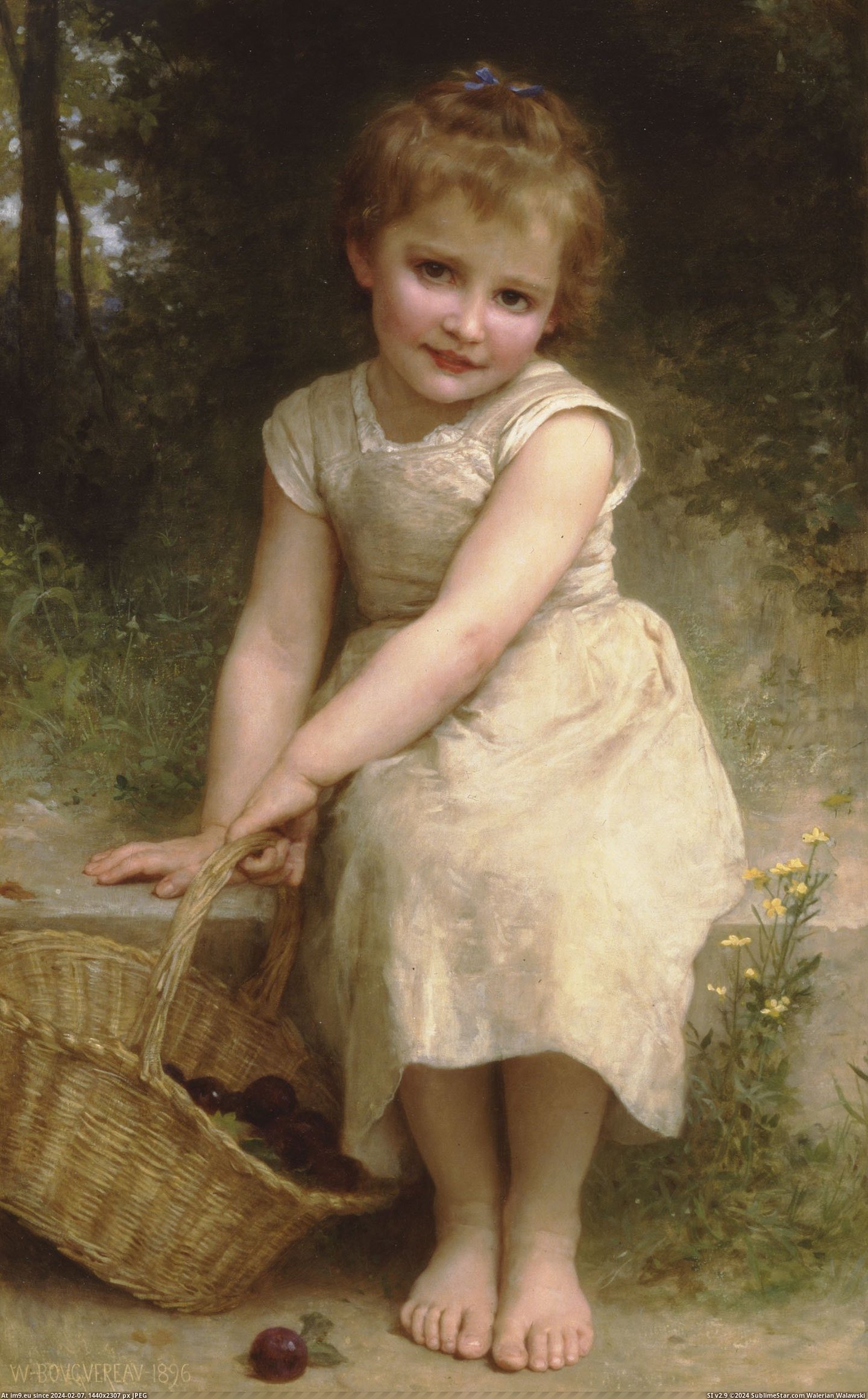 (1896) Les Prunes - William Adolphe Bouguereau (in William Adolphe Bouguereau paintings (1825-1905))