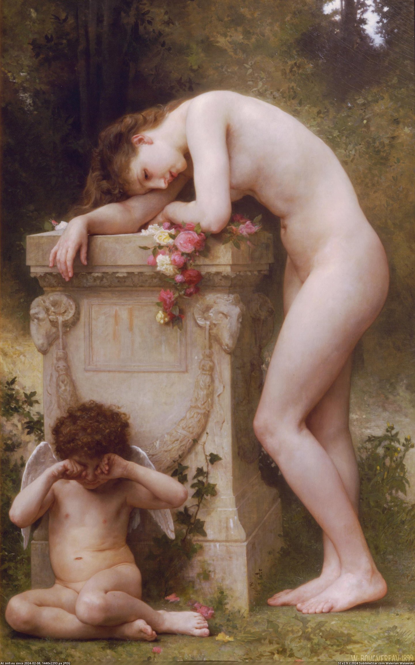 #Art #Painting #Bouguereau #Adolphe #Paintings #William (1899) Douleur Damour - William Adolphe Bouguereau Pic. (Bild von album William Adolphe Bouguereau paintings (1825-1905)))