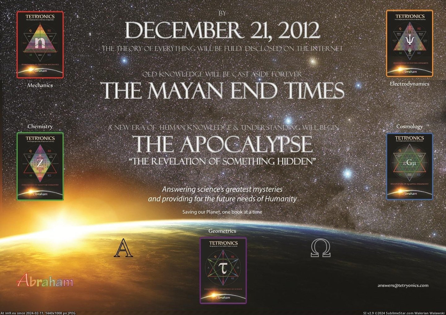 2012 Mayan End Times Revelation Apocalypse [1600X1200] (in Mass Energy Matter)