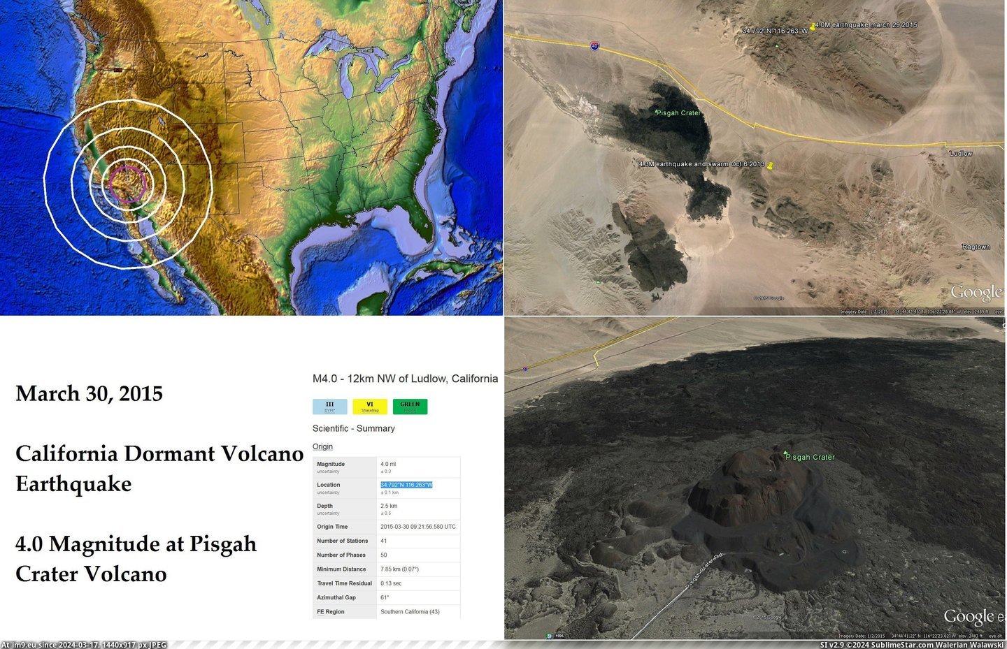 #Crater #Earthquake #March 4.0m-earthquake-pisgah-crater-march-30-2015 Pic. (Изображение из альбом Alternative-News.tk))