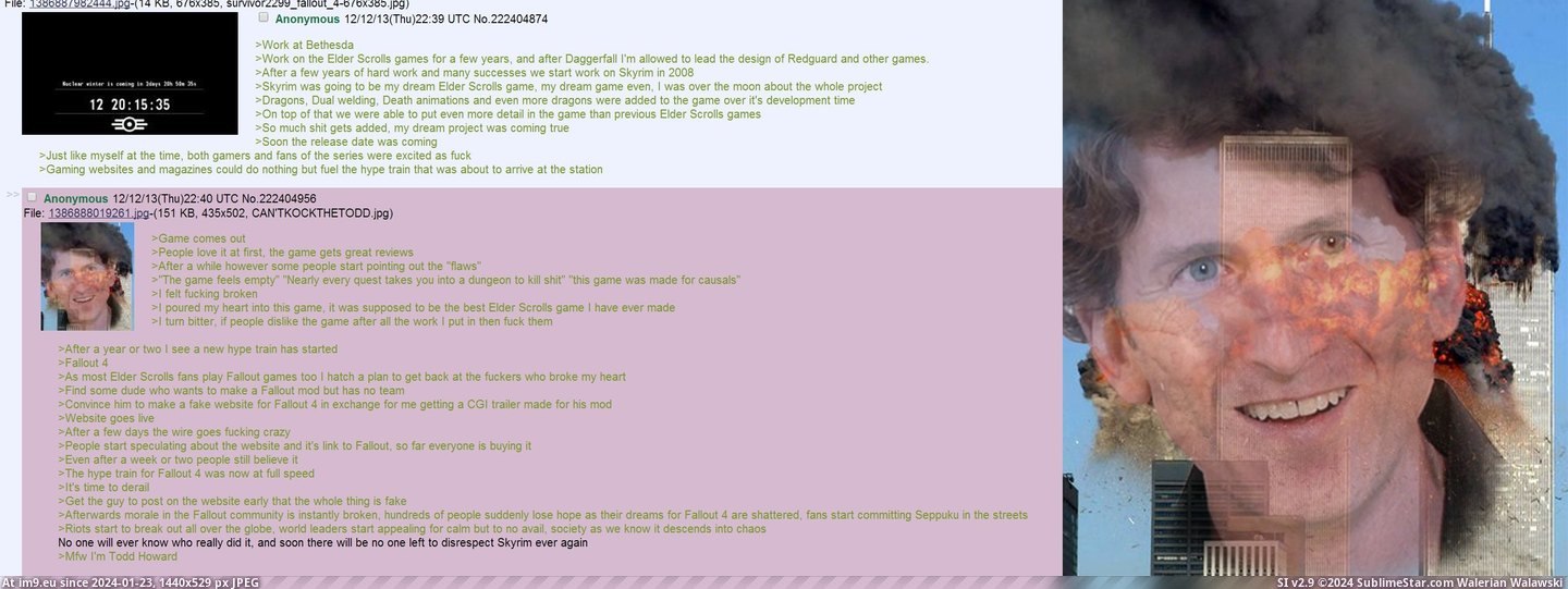 #4chan #Works #Bethesda #Anon [4chan] Anon works at Bethesda Pic. (Obraz z album My r/4CHAN favs))