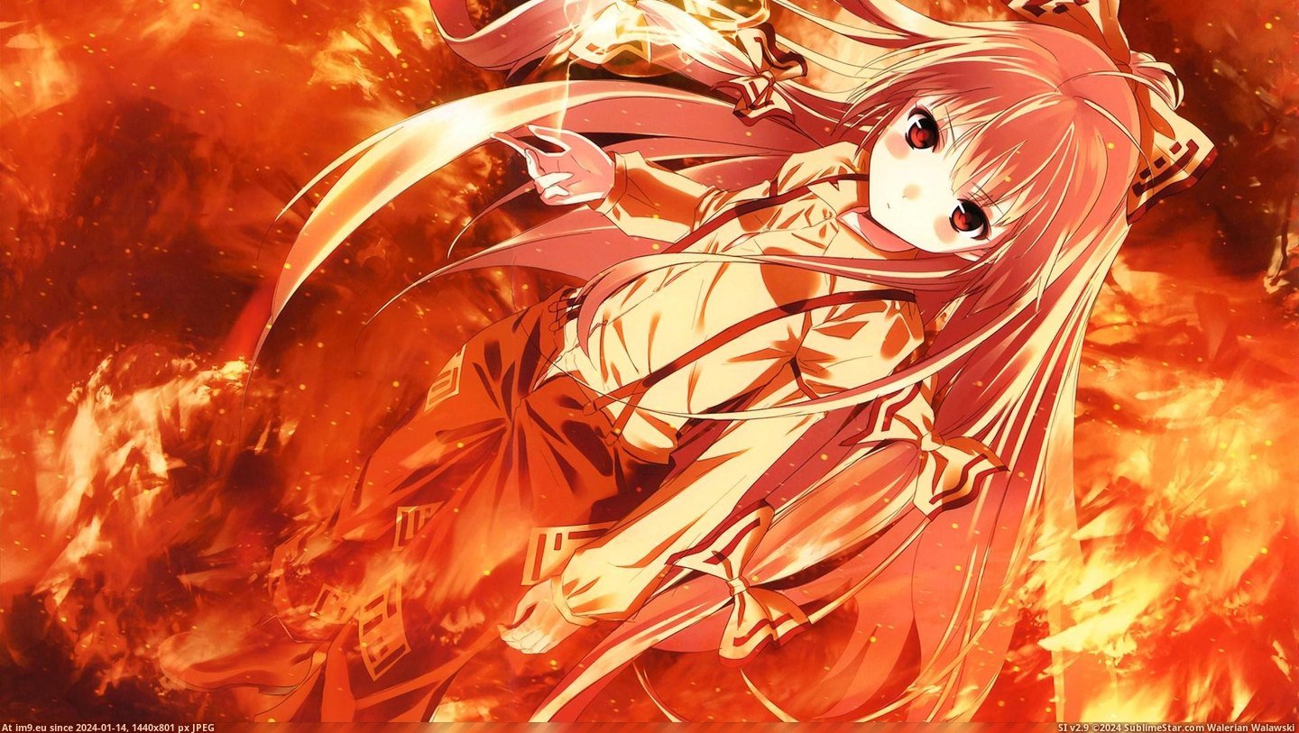 81417 Fire Fujiwara No Mokou Touhou Mx 1920X1080 - Anime Wallpaper (in Anime Wallpapers 1920x1080 (HD manga))