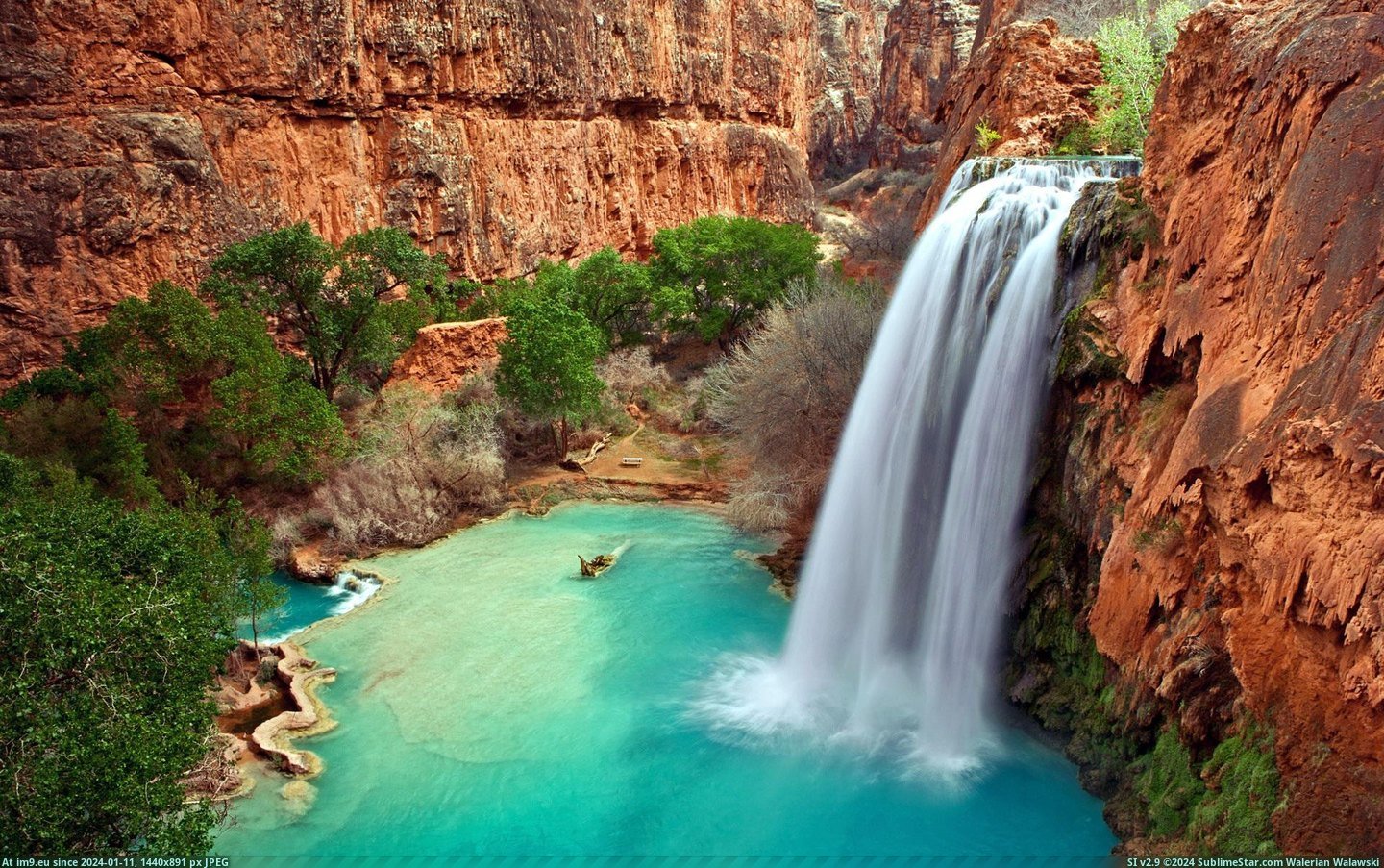 Arizona Waterfalls Wide (HD wallpaper) (in Amazing HD Wallpapers)