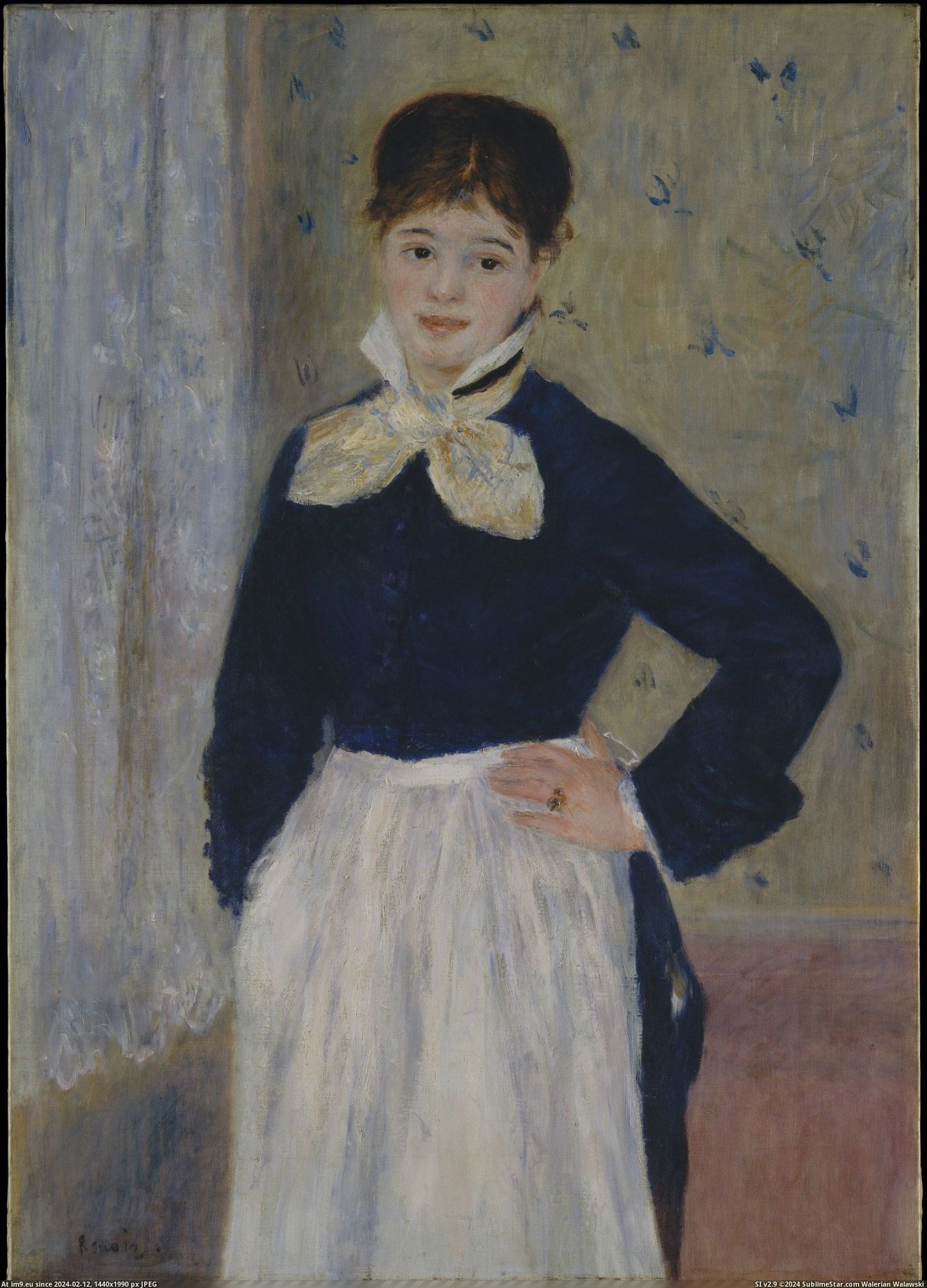 Auguste Renoir - A Waitress at Duval's Restaurant (ca. 1875) (in Metropolitan Museum Of Art - European Paintings)