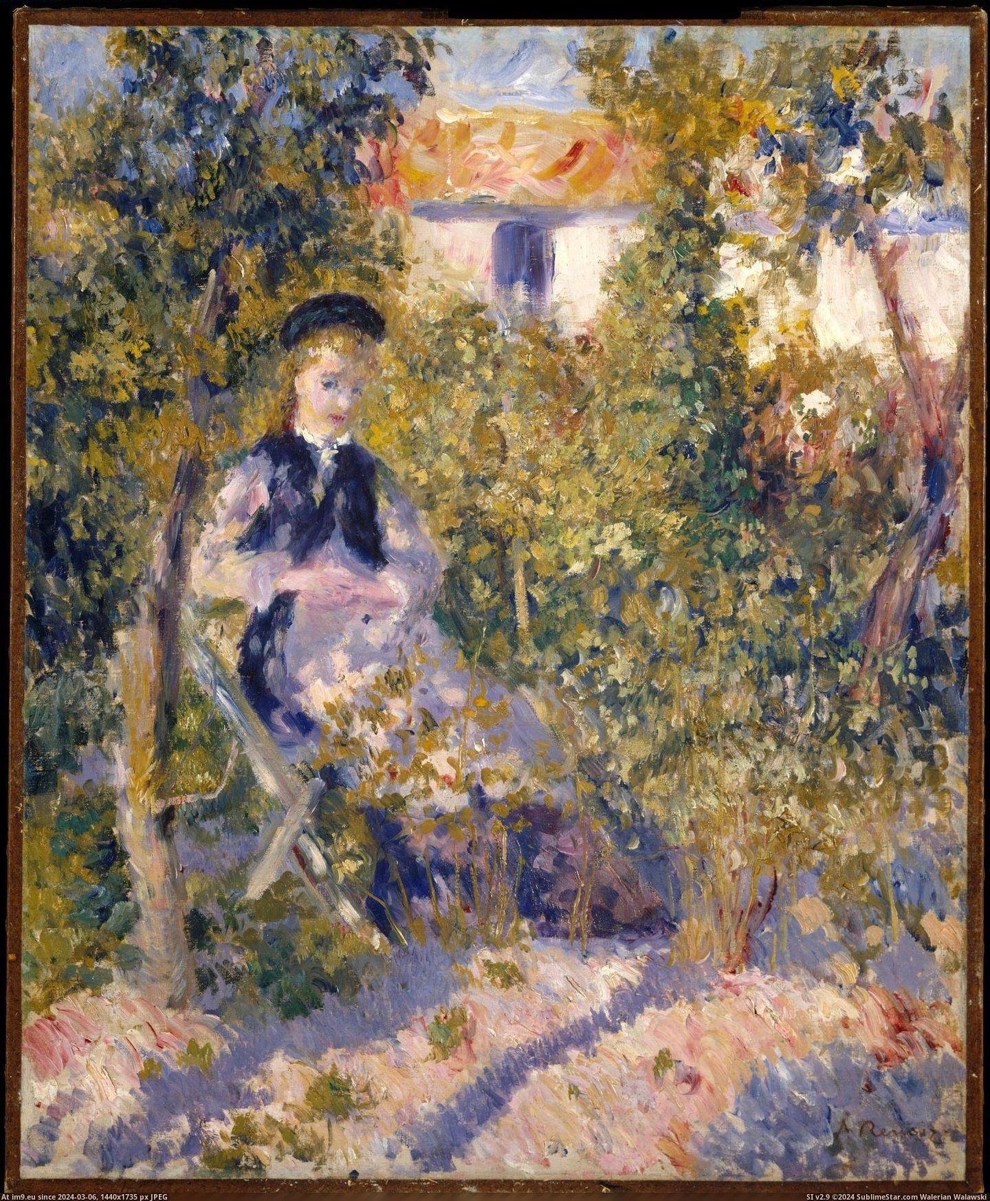 Auguste Renoir - Nini in the Garden (1876) (in Metropolitan Museum Of Art - European Paintings)