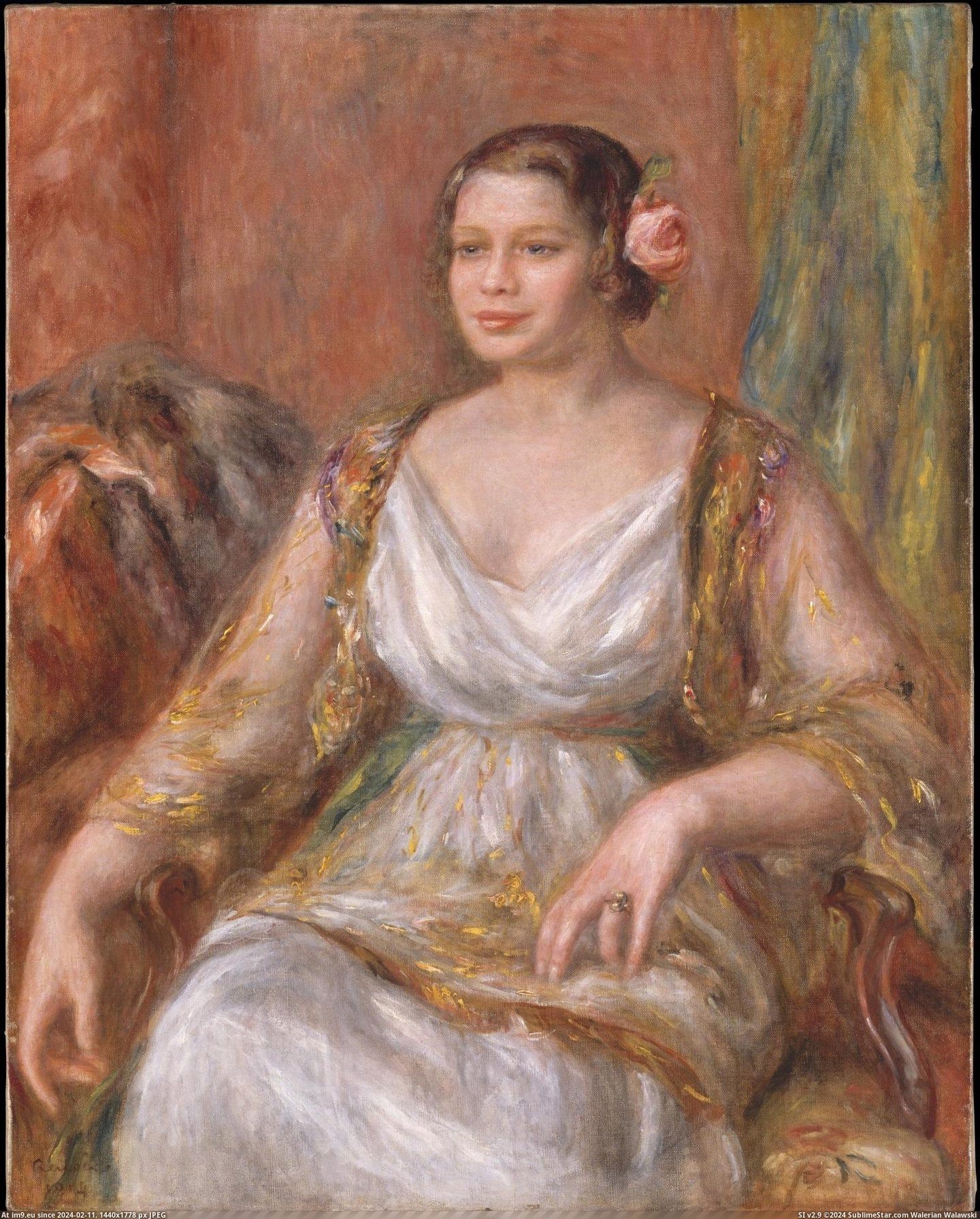 Auguste Renoir - Tilla Durieux (1914) (in Metropolitan Museum Of Art - European Paintings)