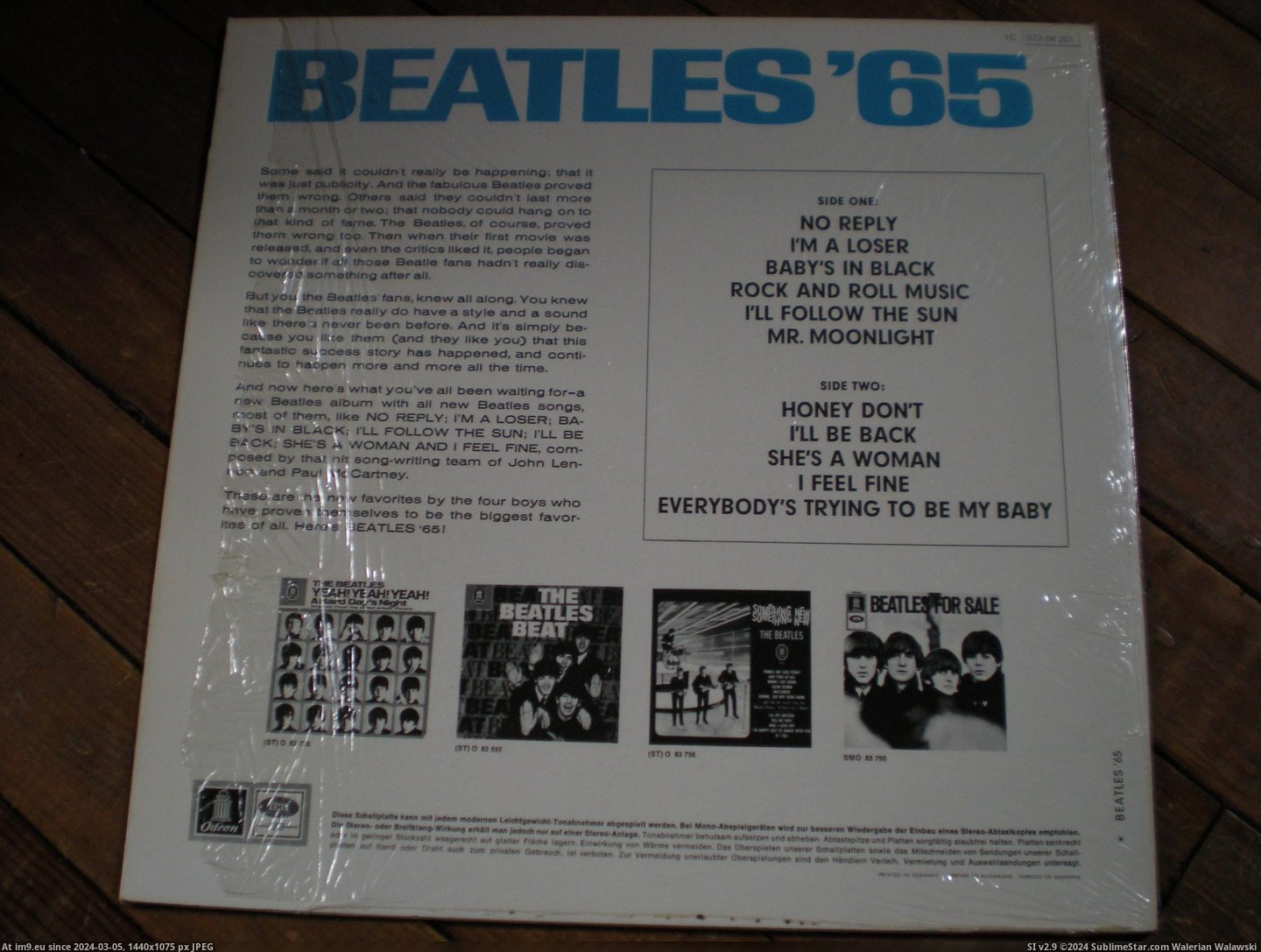  #Beatles  Beatles 65 7 Pic. (Bild von album new 1))