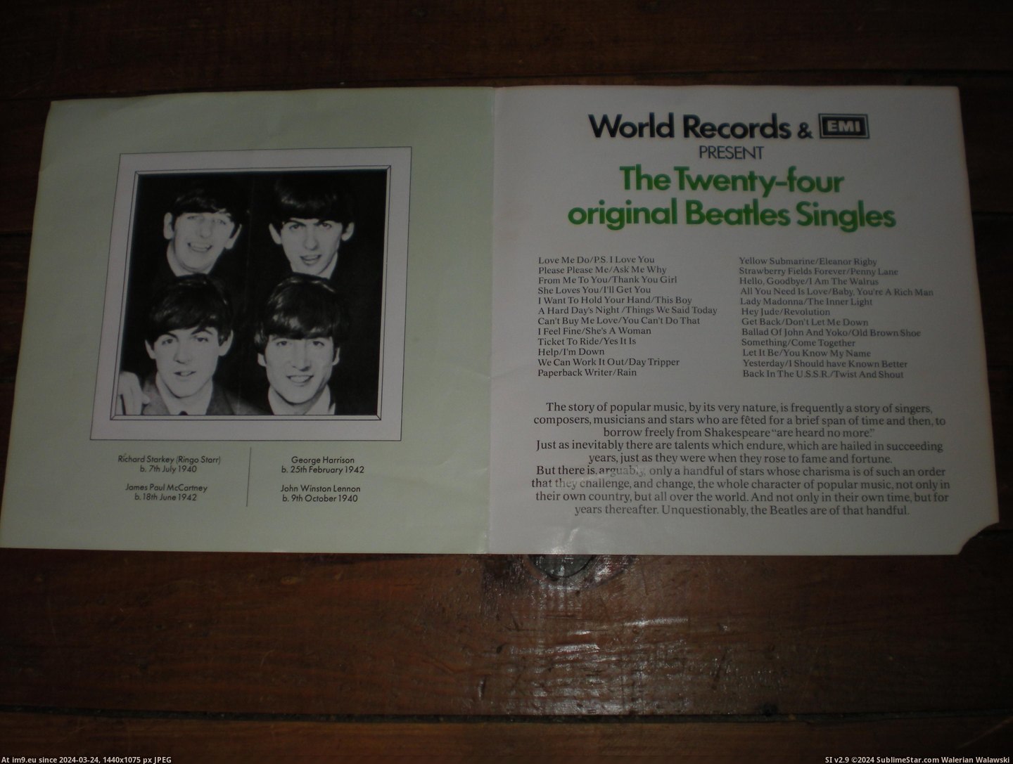 #Collection #Beatles #Box Beatles Collection Box 9 Pic. (Bild von album new 1))