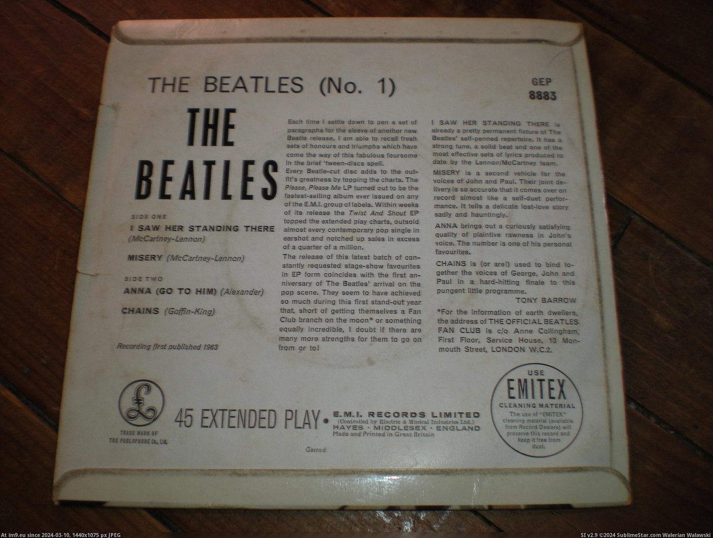 #Beatles  #No1 Beatles No1 1G 8 Pic. (Bild von album new 1))
