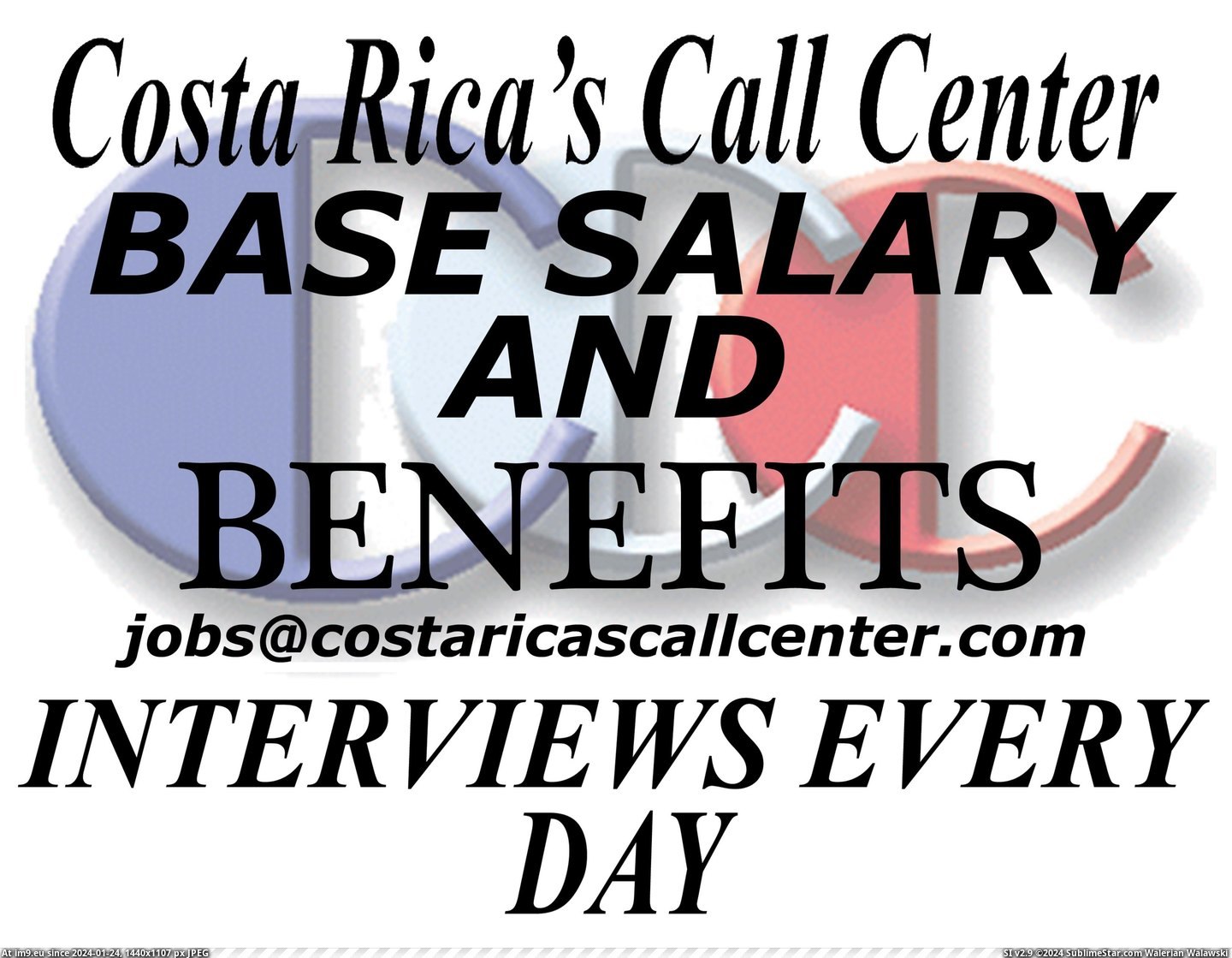 #Work #Job #Salary #Ccc #Benefits CCC SALARY AND BENEFITS JOB WORK Pic. (Obraz z album COSTA RICA'S CALL CENTER TEN YEAR ANNIVERSARY))