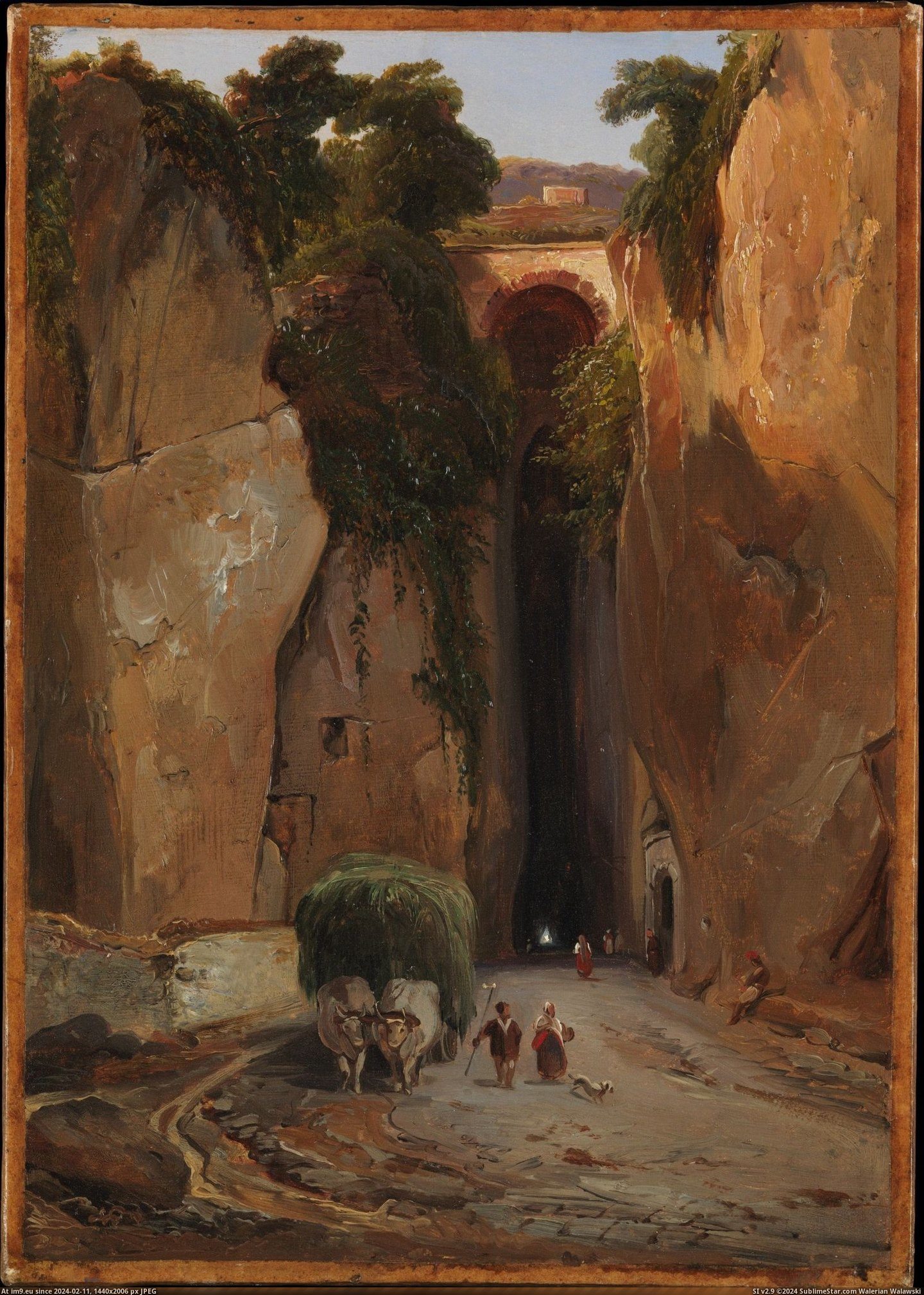 Charles Rémond - Entrance to the Grotto of Posilipo (prob. ca. 1821-25) (in Metropolitan Museum Of Art - European Paintings)
