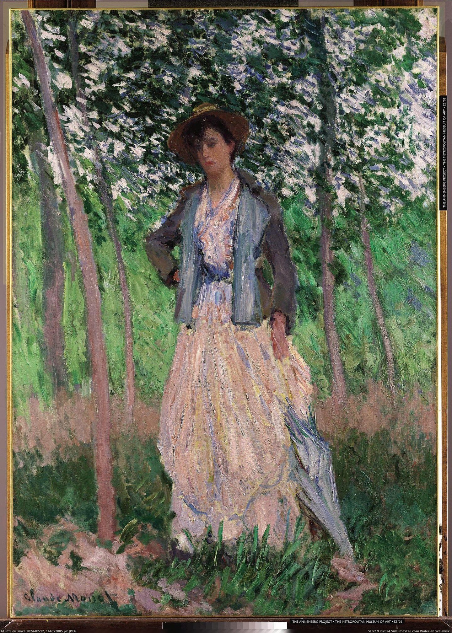 Claude Monet - The Stroller (1887) (in Metropolitan Museum Of Art - European Paintings)