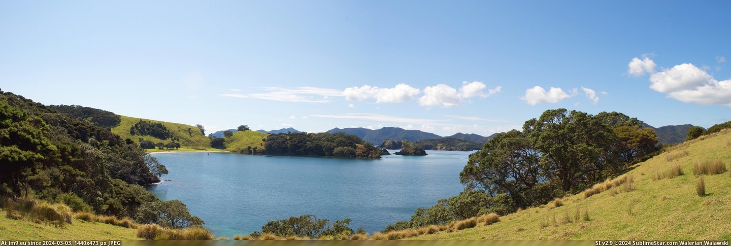 #Zealand #Islands #Bay [Earthporn] A bay in the Bay of Islands, New Zealand. Bay-ception [6868x2270] Pic. (Image of album My r/EARTHPORN favs))