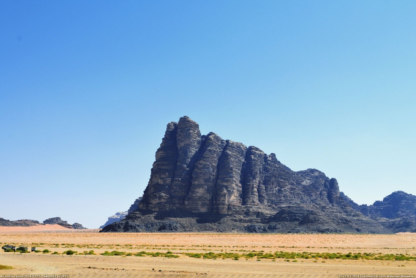 #Rock #Desert #Rum #Gigantic #Wadi #Jordan #Formation [Earthporn] A gigantic rock formation in the Wadi Rum Desert, Jordan [OC] [5757 x 3828] Pic. (Image of album My r/EARTHPORN favs))