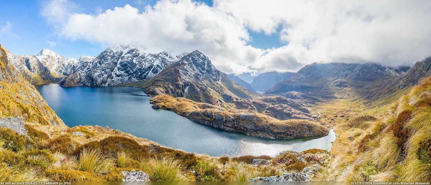 #Lake #Zealand #Panorama #Track #Harris #Alps #Southern [Earthporn] A panorama I took from the Southern Alps of New Zealand (Lake Harris, Routeburn Track) [3500x1494] Pic. (Image of album My r/EARTHPORN favs))