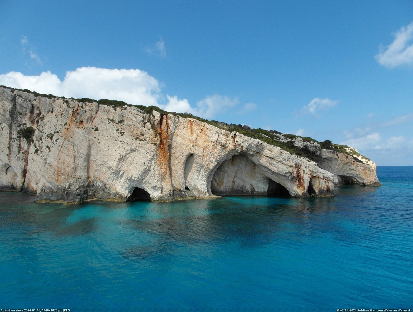 #Blue #4608x3456 #Zakynthos #Greece #Caves [Earthporn] Blue Caves, Zakynthos, Greece [4608x3456] [OC] Pic. (Obraz z album My r/EARTHPORN favs))