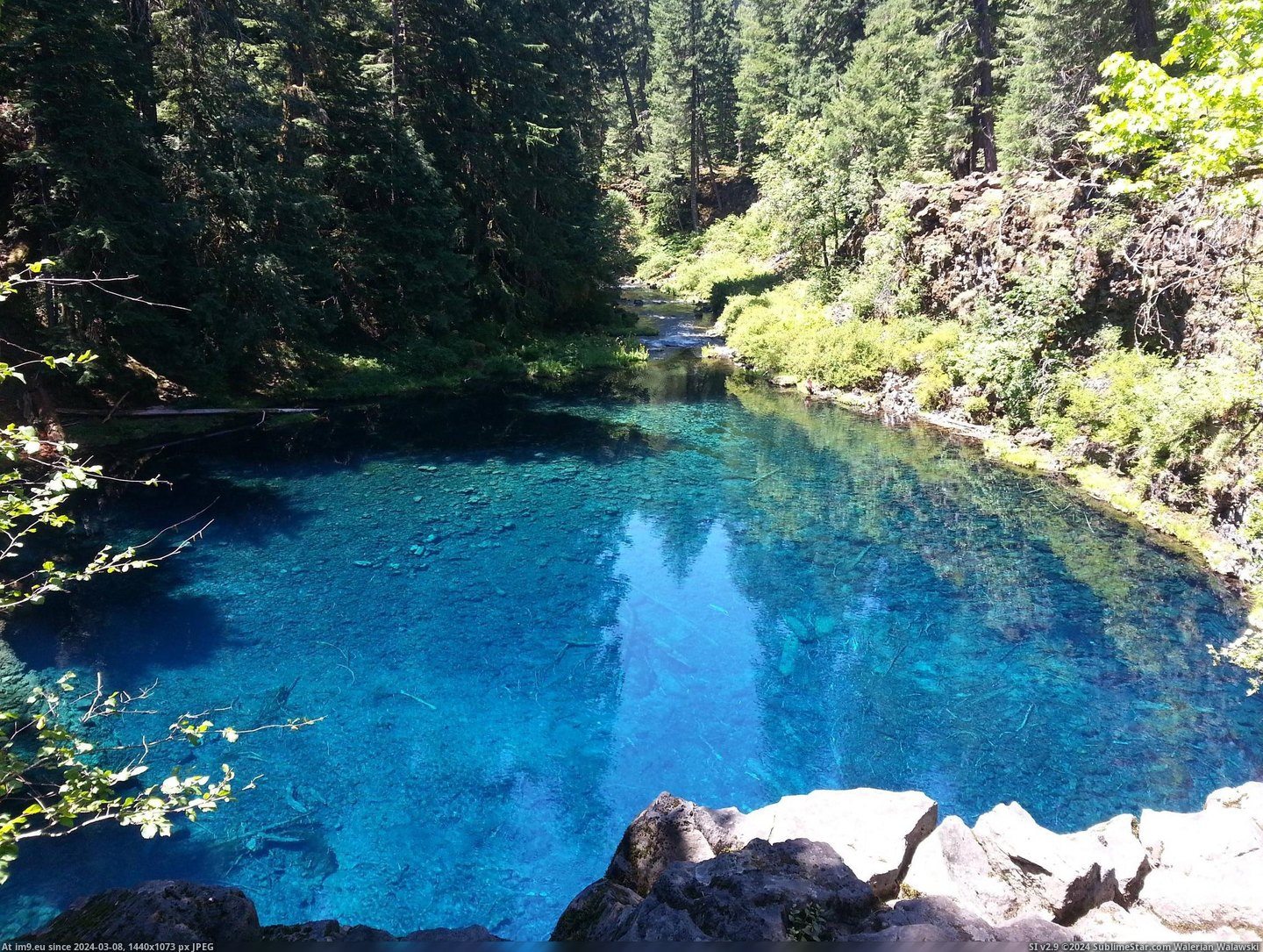 #Blue #Oregon #720x1280 #Pool [Earthporn] Blue pool, Oregon [720x1280] [OC] Pic. (Bild von album My r/EARTHPORN favs))