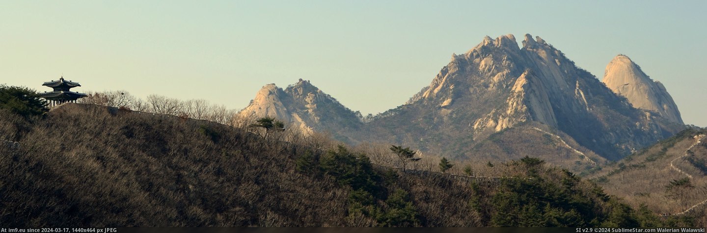 #South #Mountain #4455x1447 #Bukhansan #Korea #Seoul [Earthporn] Bukhansan Mountain, Seoul, South Korea [OC] (4455x1447) Pic. (Obraz z album My r/EARTHPORN favs))