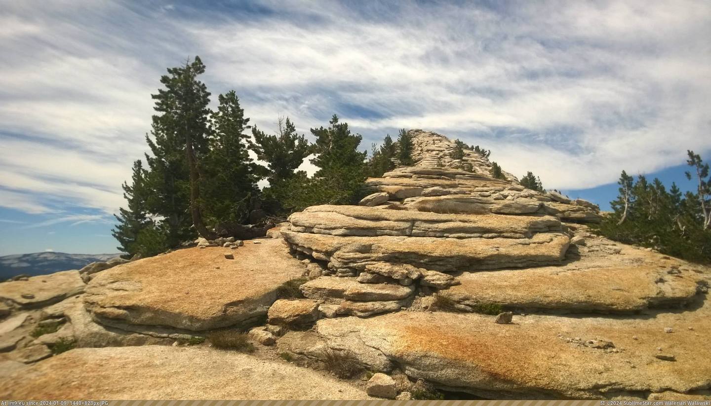 #Nature #Photo #Wallpaper #Rock #Yosemite #Rest #Sky #Peak [Earthporn] Cloud's Rest trail, Yosemite (ridge leading to the peak)[2048x1153] Pic. (Obraz z album My r/EARTHPORN favs))