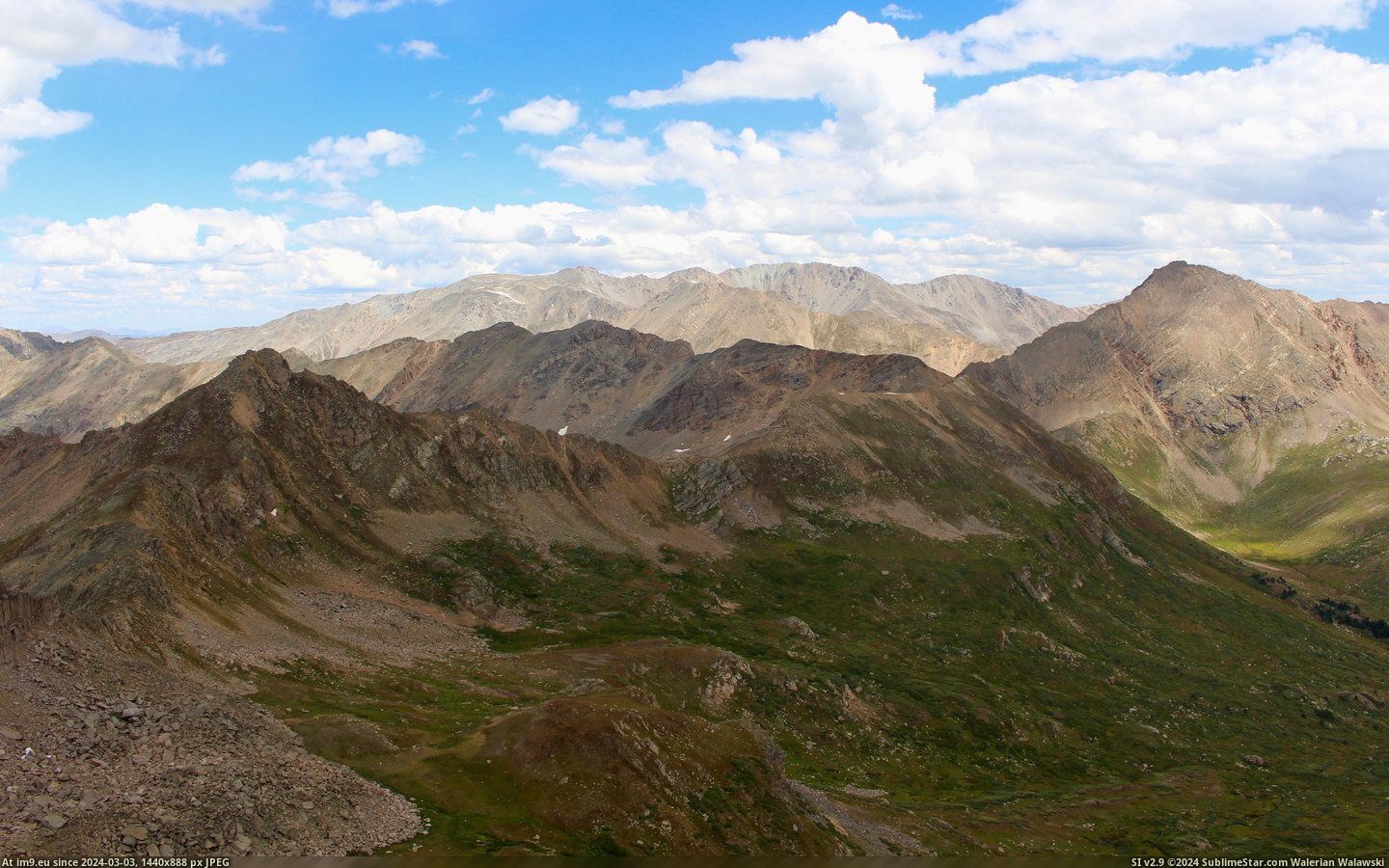 #Colorado #Peaks #Continental #Divide #Tundra #Alpine #Rockies [Earthporn] Craggy peaks and alpine tundra of the Colorado Rockies from the Continental Divide  [4637x2871] Pic. (Obraz z album My r/EARTHPORN favs))