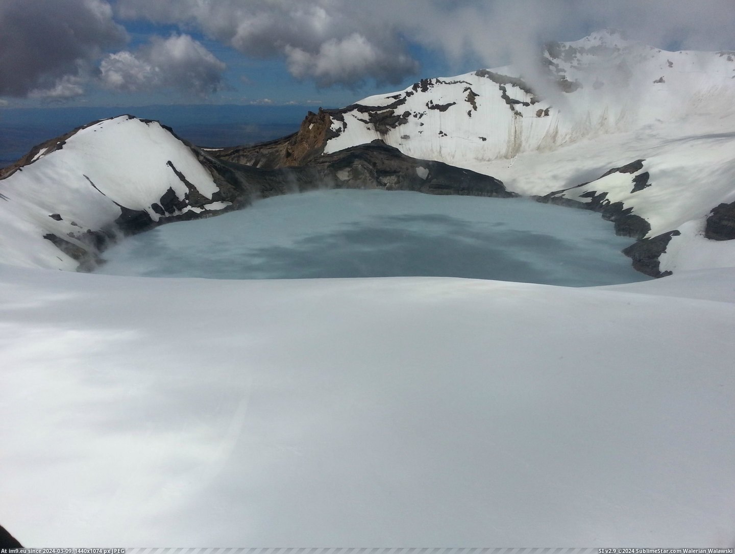 #New #Lake #2937x2203 #Ruapehu #Zealand #Crater [Earthporn] Crater Lake, Mt Ruapehu, New Zealand [2937x2203] [OC] Pic. (Obraz z album My r/EARTHPORN favs))