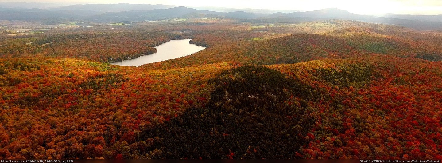 #Fall #Devil #Foliage #Hill #Vermont [Earthporn] Devil's Hill, Vermont fall foliage [2500x911] Pic. (Bild von album My r/EARTHPORN favs))