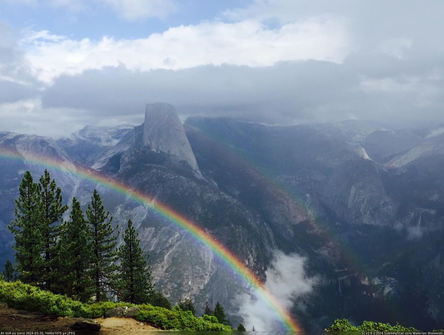 #Park #National #3264x2448 #Rainbow #Double #Yosemite [Earthporn] Double rainbow in Yosemite National Park  [3264x2448] Pic. (Obraz z album My r/EARTHPORN favs))