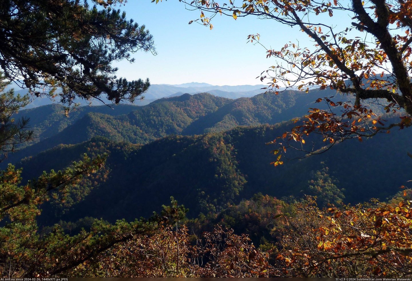 #North #Fall #Nantahala #Range #Carolina [Earthporn] Fall in the Nantahala Range, North Carolina [2594x1761] [OC] Pic. (Obraz z album My r/EARTHPORN favs))