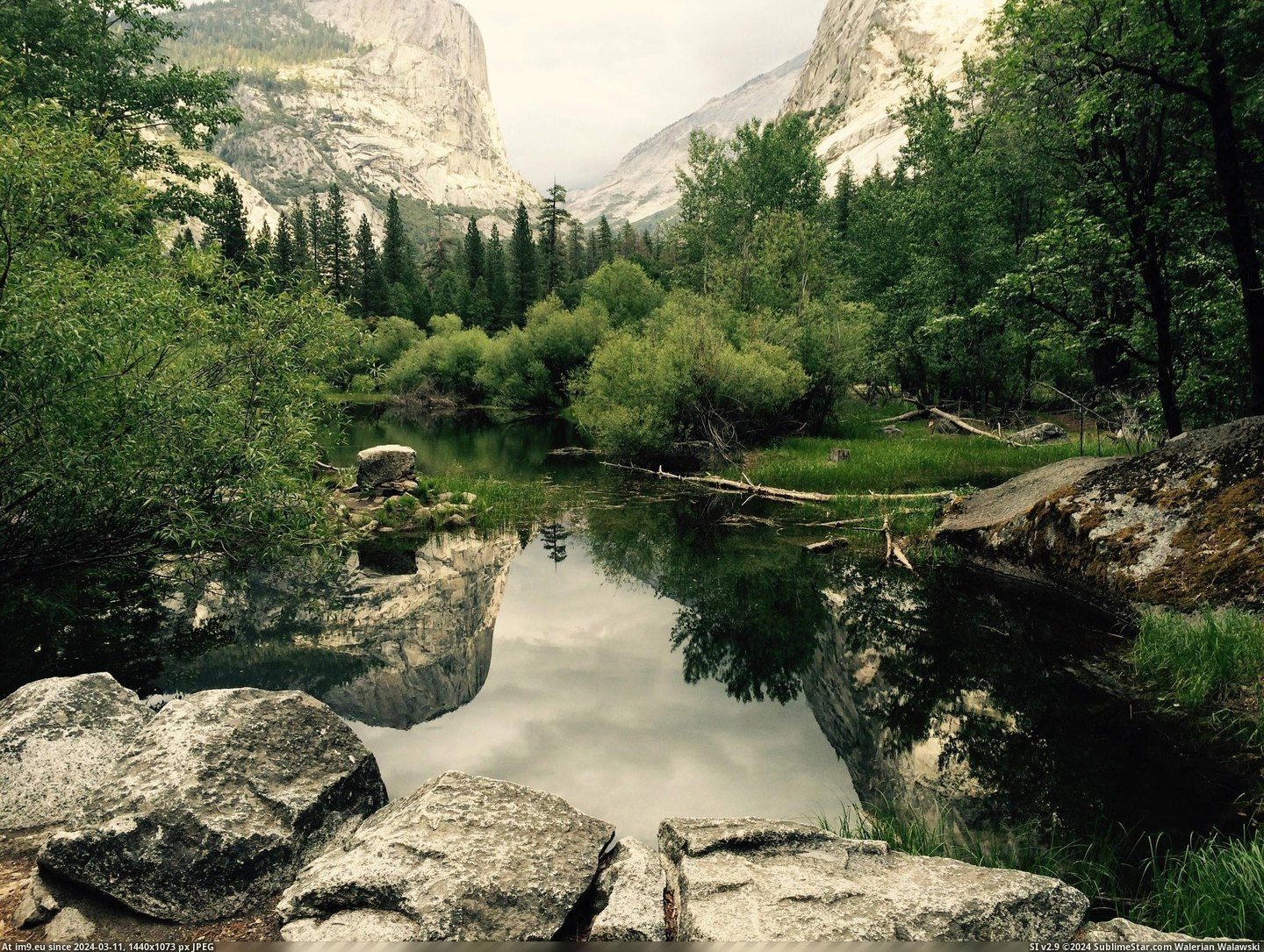 #Day #Time #Mirror #Lake #Yosemite #Cloudy #Picture #Park #National [Earthporn] First time post of a picture I took on a cloudy day at Mirror Lake, Yosemite National Park.  [2285x1714] Pic. (Image of album My r/EARTHPORN favs))