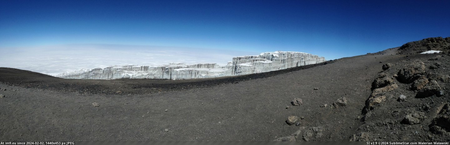 #Glacier #Tanzania #Kilimanjaro #Summit [Earthporn] Glacier near the summit of Mt. Kilimanjaro in Tanzania [7520x2382] Pic. (Image of album My r/EARTHPORN favs))
