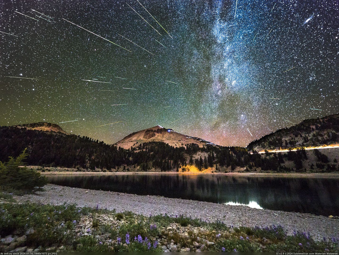 #Years #Happy #Northern #Lassen #Composite #Peak #Eve #Fireworks [Earthporn] Happy New Years Eve! Here's some celestial fireworks, a composite of 40 meteors over Lassen Peak in Northern Califor Pic. (Image of album My r/EARTHPORN favs))