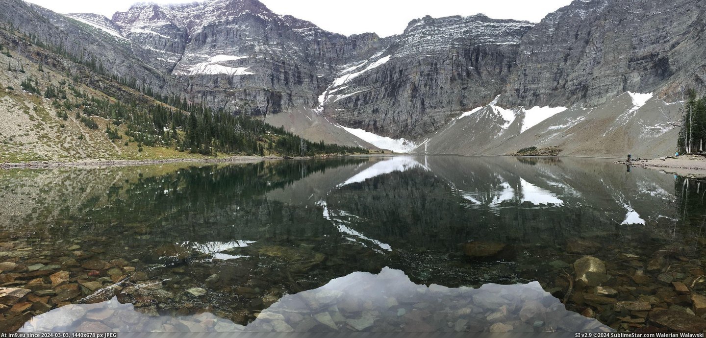 #Shot #Lake #Valley #Hiked #Crypt #Cave #Miles #Amazingly [Earthporn] Hiked 5 miles through a valley and through a cave to Crypt Lake for this amazingly reflective shot.  [6478x3070] Pic. (Image of album My r/EARTHPORN favs))