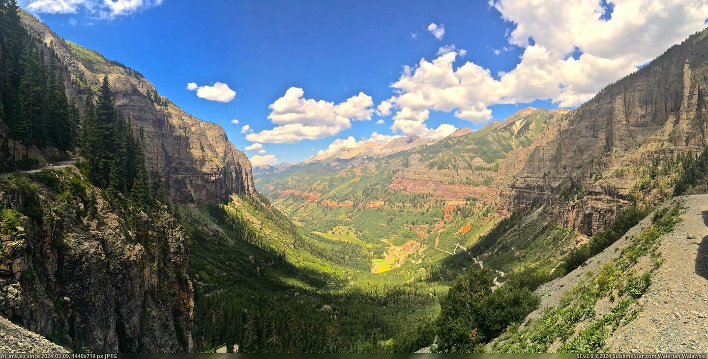 #Colorado #Telluride #Hiking [Earthporn] Hiking above Telluride, Colorado today [OC] [4990x2504] Pic. (Image of album My r/EARTHPORN favs))