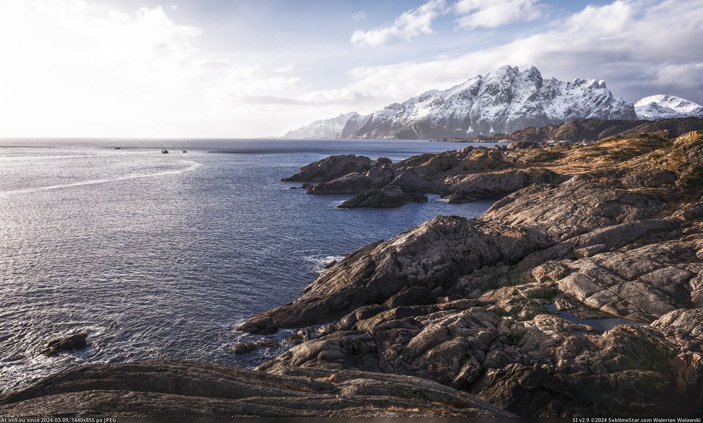 #Morning #Meet #Light #Norway #Islands #Land #Lofoten #Sea #Sunrise #Late [Earthporn]  Land and sea meet in late morning sunrise light | Lofoten Islands, Norway [2048x1228] Pic. (Bild von album My r/EARTHPORN favs))