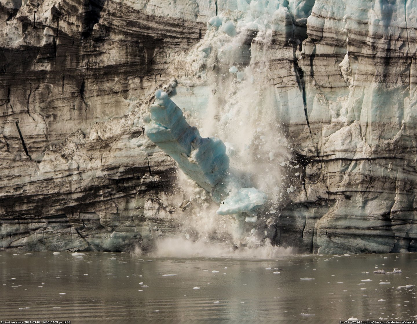 #Glacier #Bay #Alaska [Earthporn] Marjorie Glacier calving, Glacier Bay Alaska  [4195x3242] Pic. (Image of album My r/EARTHPORN favs))