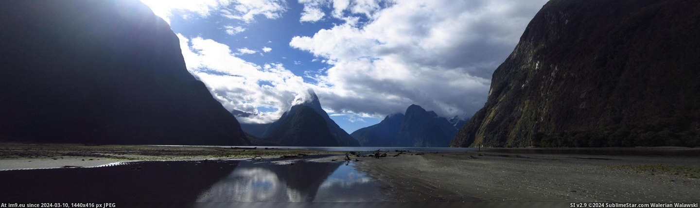 #New #Park #Sound #Fiordland #Milford #National #Zealand [Earthporn] Milford Sound, Fiordland National Park, New Zealand [10970 x 3203] [OC] Pic. (Image of album My r/EARTHPORN favs))