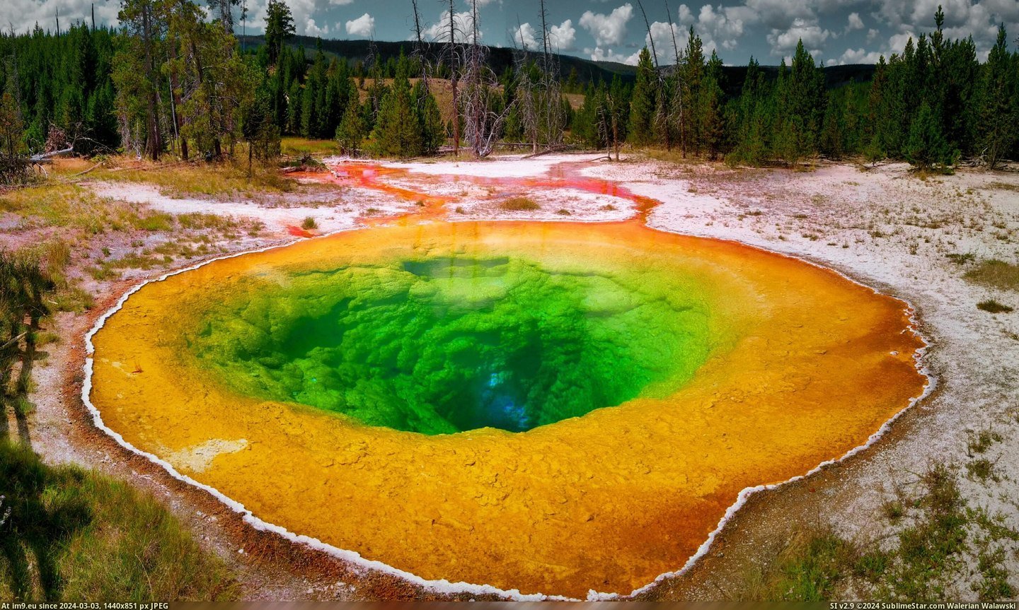 #Morning #Yellowstone #Glory #Spring [Earthporn] Morning Glory spring in Yellowstone, WY [2898x1725] Pic. (Image of album My r/EARTHPORN favs))