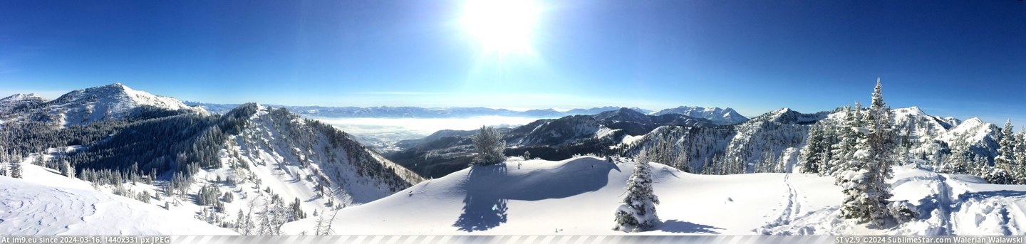 #Morning #Mount #Wasatch #Iphone #Utah [Earthporn] Morning View of the Wasatch Backcountry w- Mount Timpanogos in the background, Utah - Taken w- an iPhone 5s  [9370x2 Pic. (Obraz z album My r/EARTHPORN favs))