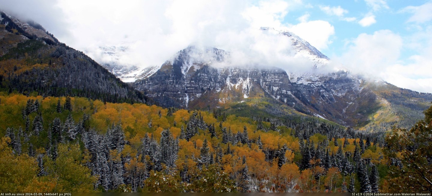 #Usa #Utah #Timpanogos #Fall [Earthporn] Mt. Timpanogos in fall, Utah, USA [3508x1575] [OC] Pic. (Изображение из альбом My r/EARTHPORN favs))