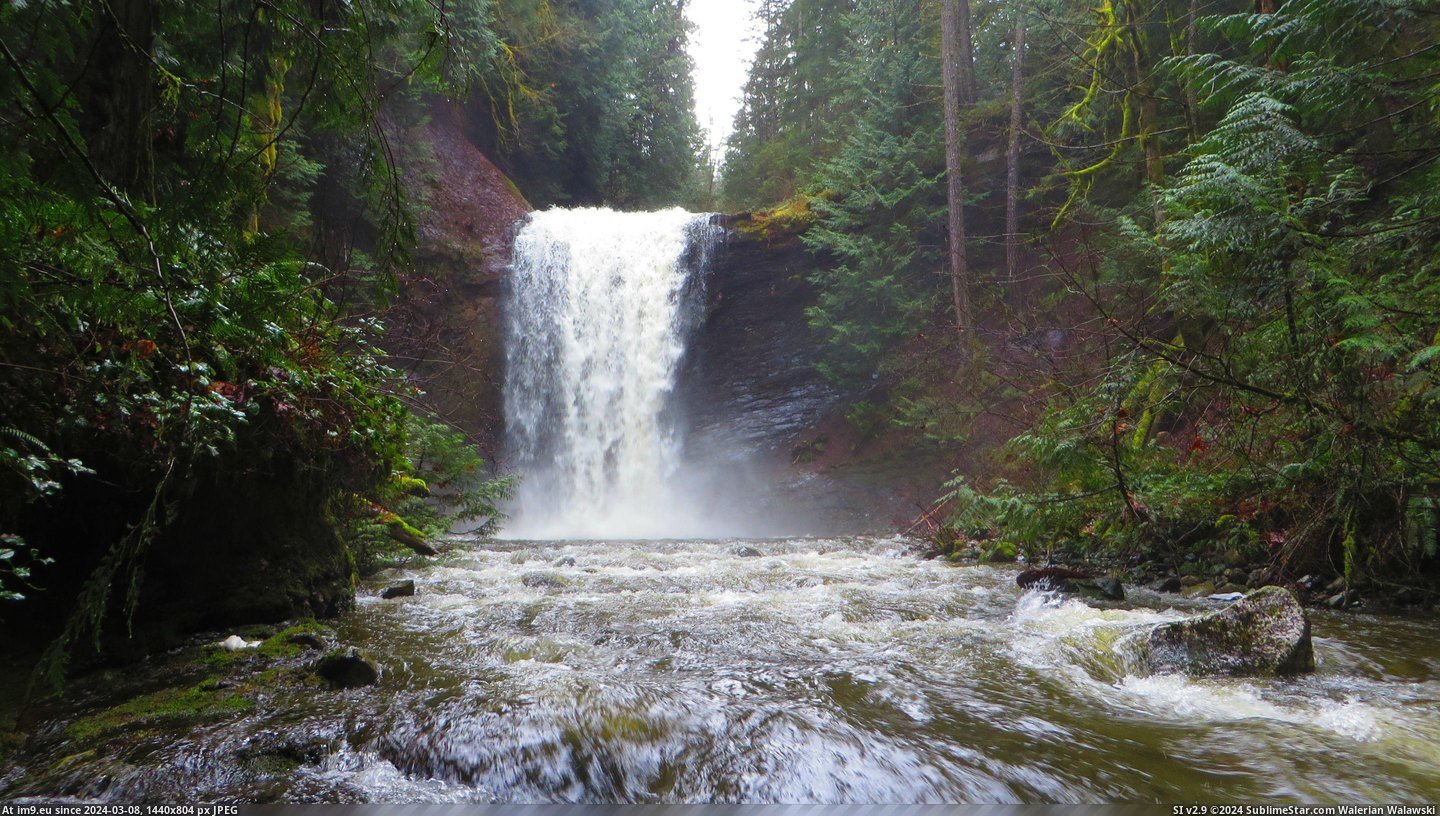 #Share #Wanted #Hike #Photography #Falls #Incredible [Earthporn] No incredible photography here, but I wanted to share this pic I took of Ammonite Falls, BC, while on a hike there t Pic. (Image of album My r/EARTHPORN favs))
