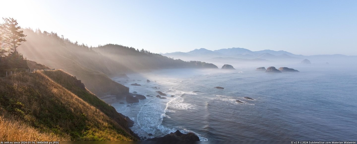 #Oregon #Coast #Sunrise [Earthporn] Oregon Coast at Sunrise [2124 x 845] (x-post from -r-oregon) Pic. (Obraz z album My r/EARTHPORN favs))