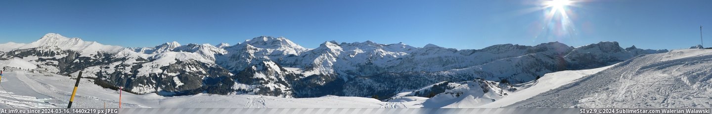#Years #Top #Ago #Lenk #Swizterland #Alps #Panorama #Bernese [Earthporn] panorama at the top of Lenk, Swizterland, (the Bernese alps) which I took about 3 years ago [OC] [5117 x 792] Pic. (Bild von album My r/EARTHPORN favs))