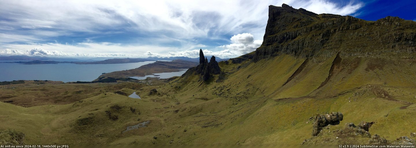 #Scotland #Panorama #Isle #Skye [Earthporn] Panorama on Isle of Skye, Scotland.  [5,407x1,890] Pic. (Изображение из альбом My r/EARTHPORN favs))
