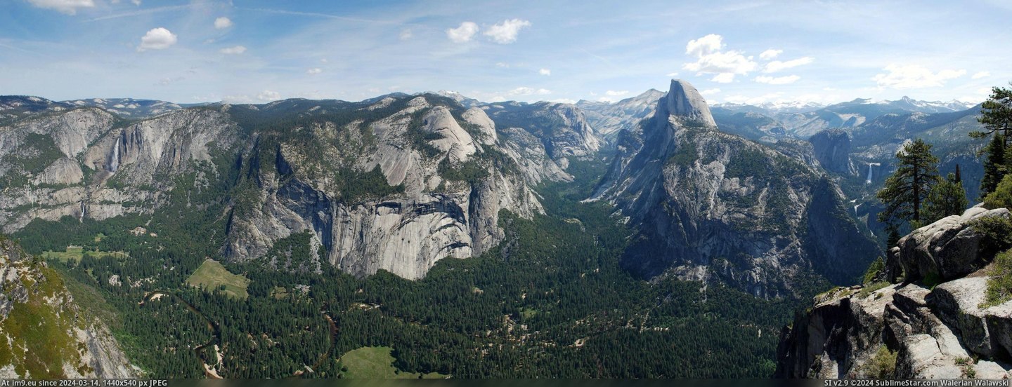 #Yosemite #Glacier #Panorama #Point [Earthporn] Panorama taken from Glacier Point, Yosemite [3565x1348] Pic. (Image of album My r/EARTHPORN favs))