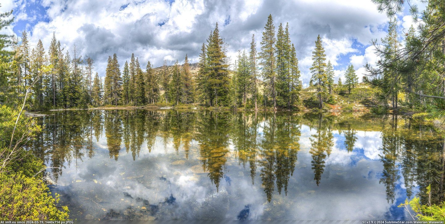 #Small #Lake #Northern #Reflections #California #Forest [Earthporn] Reflections in a small forest lake in Northern California. [3000x1500] Pic. (Bild von album My r/EARTHPORN favs))